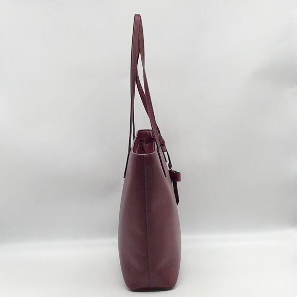 Kate Spade Dark Purple Saffiano Leather Brynn Tote Bag - Picture 3 of 11